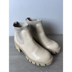 SO Women's memory foam chunky Tan boots Size 7.5M